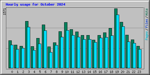 Hourly usage for October 2024